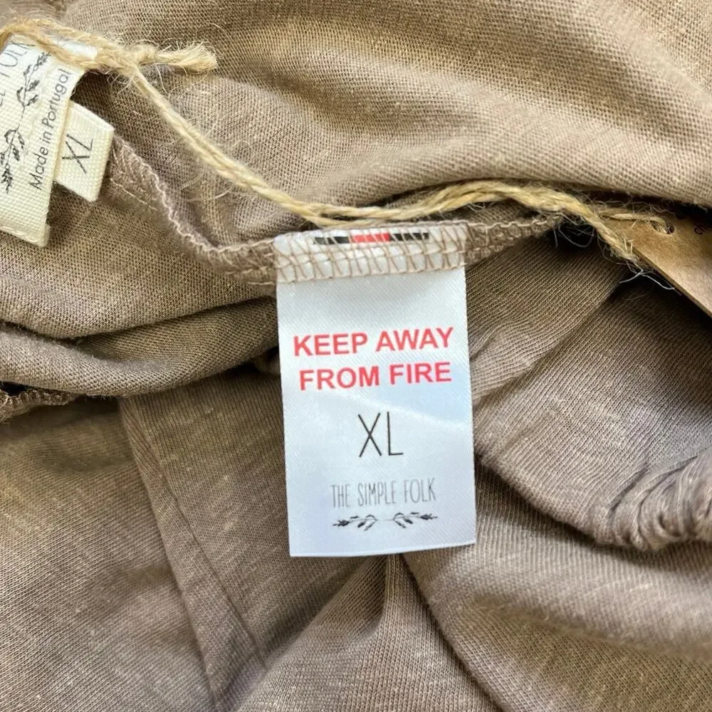 The Simple Folk Wildwood Summer Trouser Hemp Organic Cotton Wide Leg Pull On XL - Picture 9 of 11